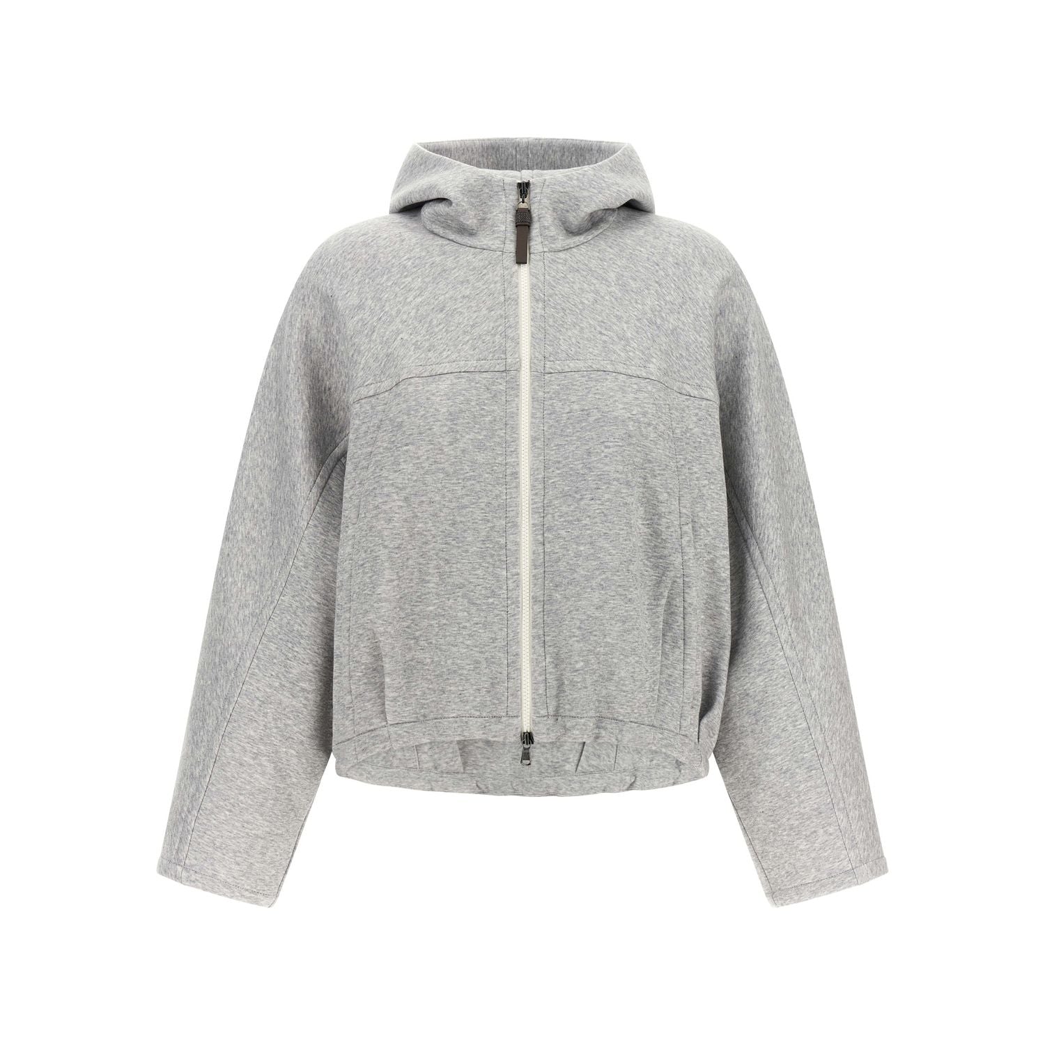 Brunello Cucinelli Gray Cotton Hoodie