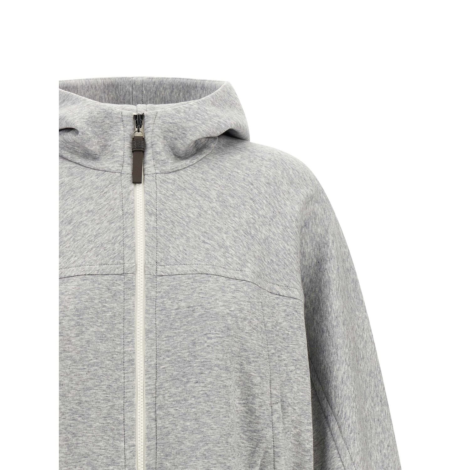 Brunello Cucinelli Gray Cotton Hoodie