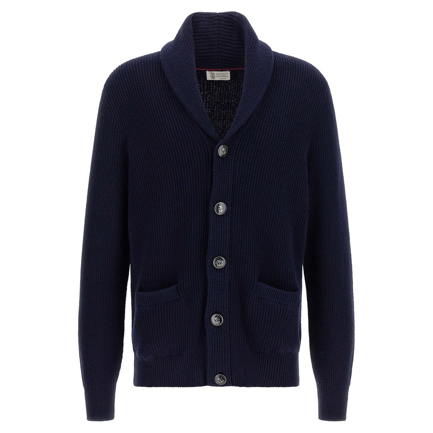Brunello Cucinelli Blue Cotton Cardigan