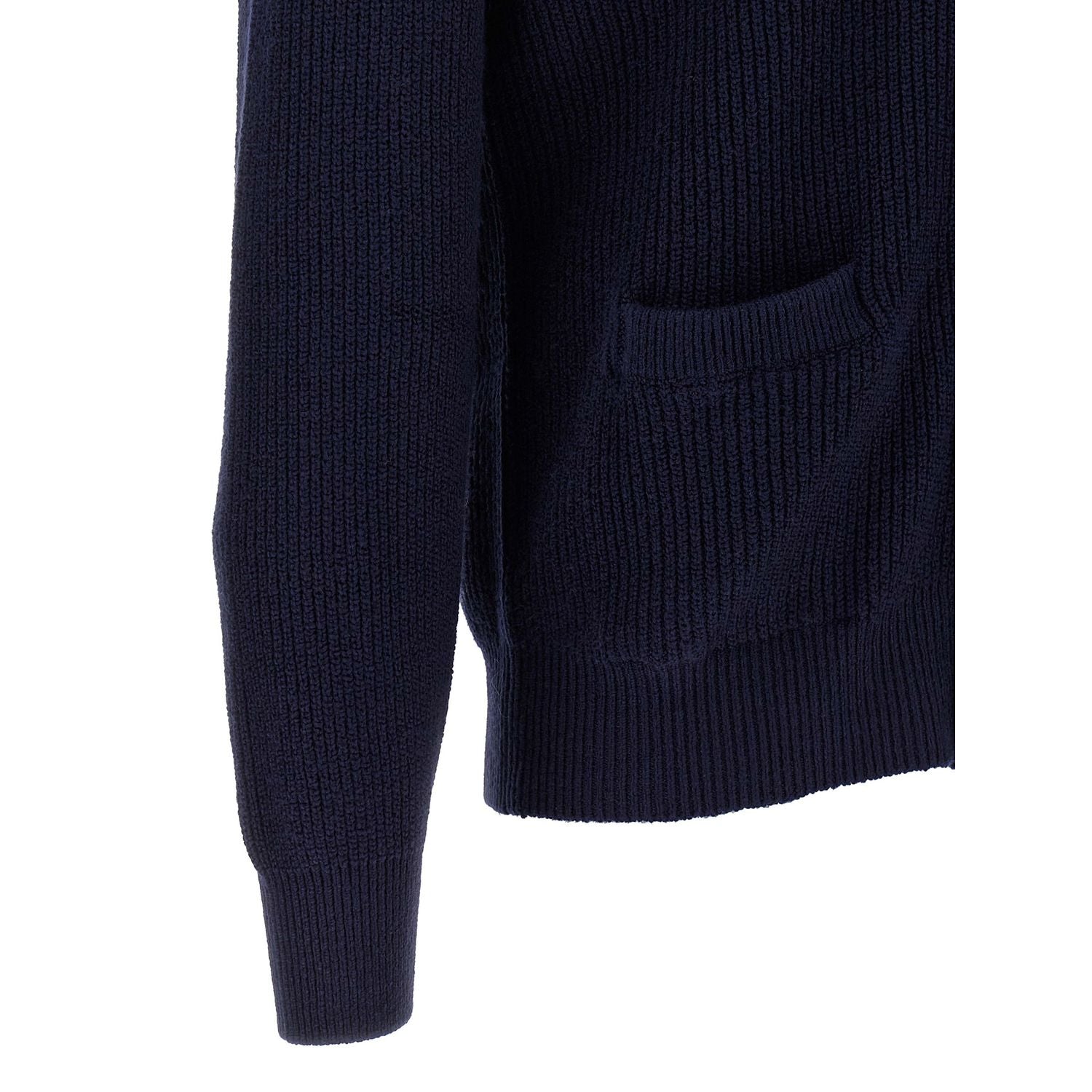 Brunello Cucinelli Blue Cotton Cardigan