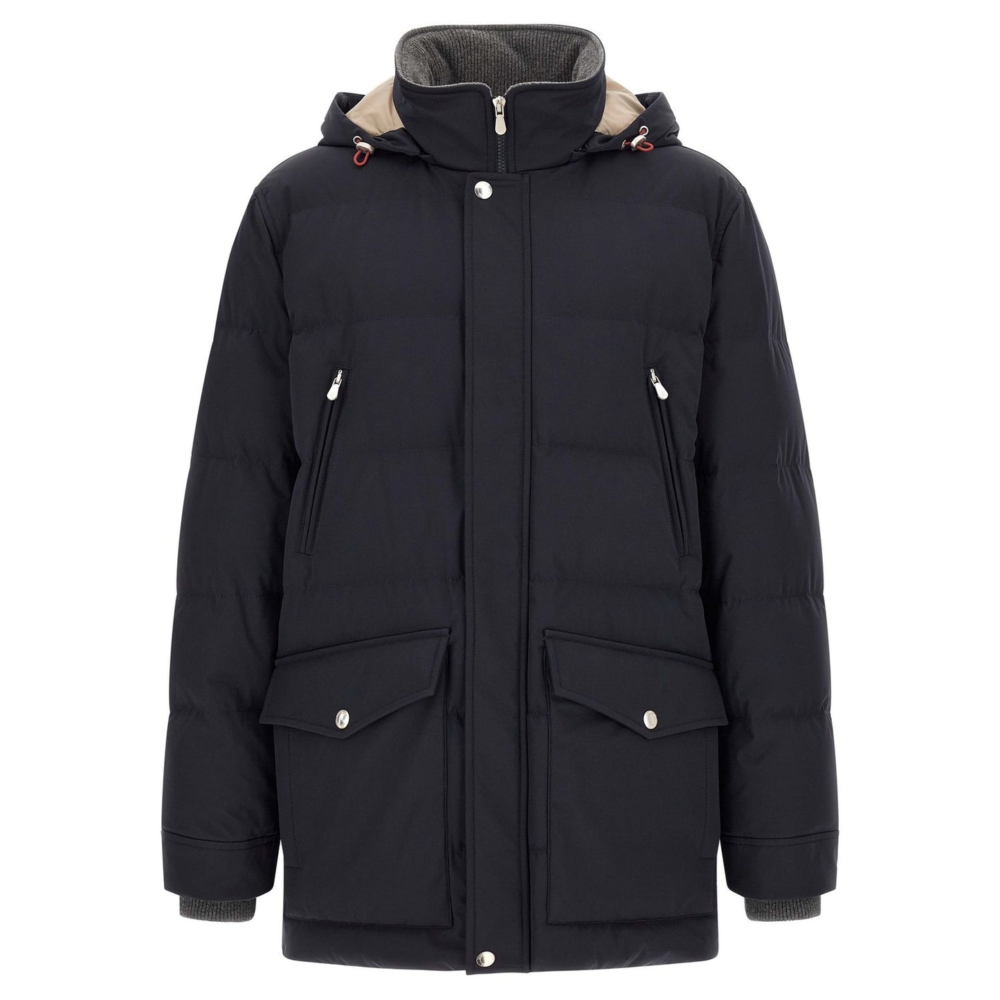 Brunello Cucinelli Blue Polyamide Parka