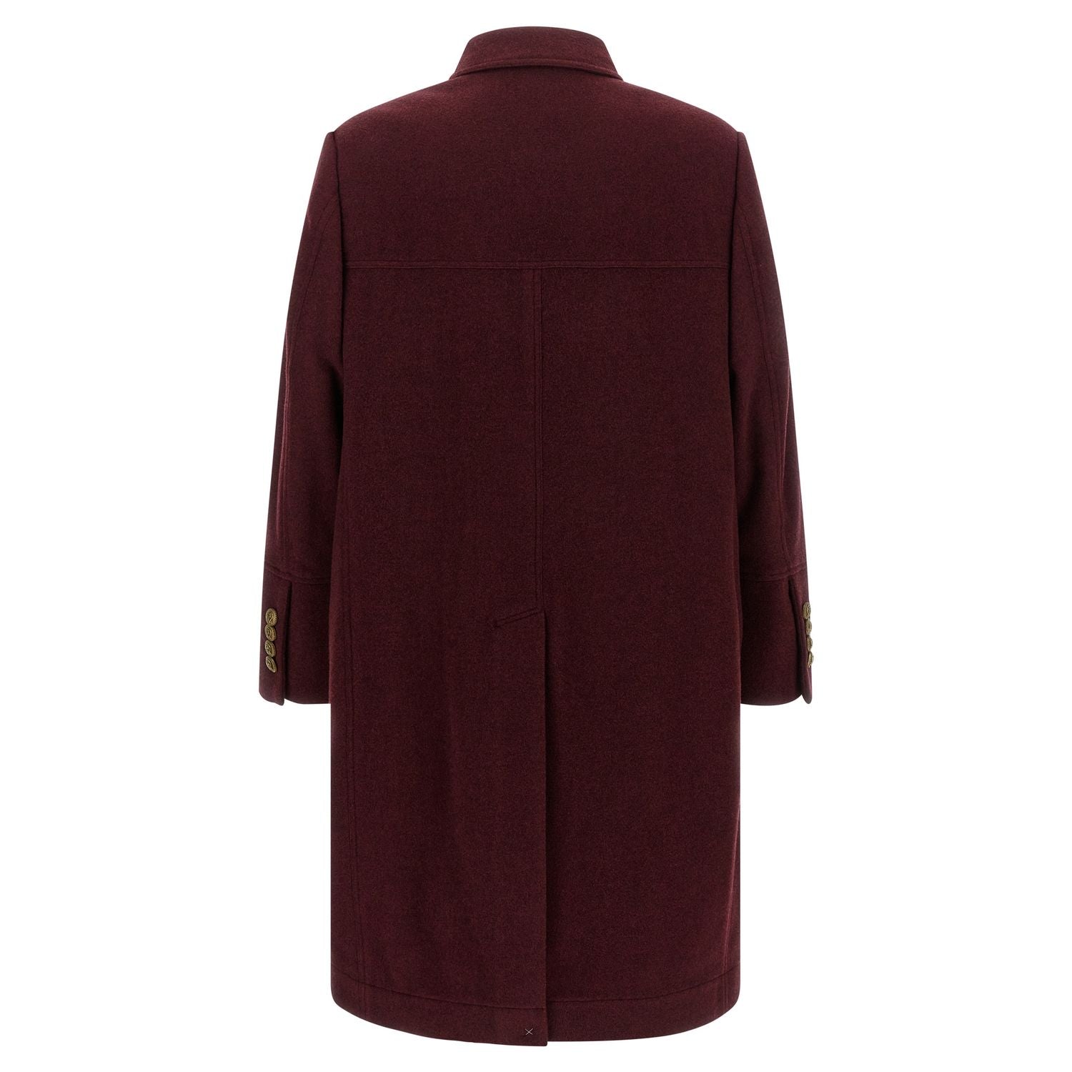 Brunello Cucinelli Bordeaux Cashmere Coat