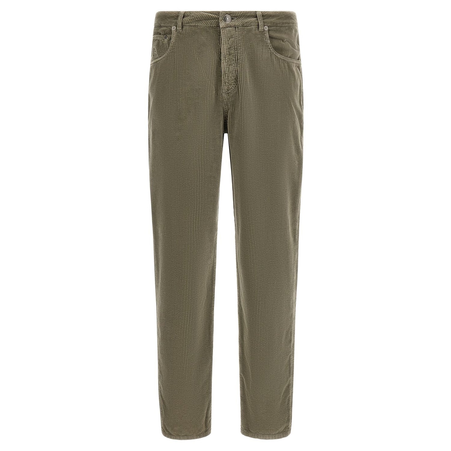 Brunello Cucinelli Bicolor Cotton Casual Pants