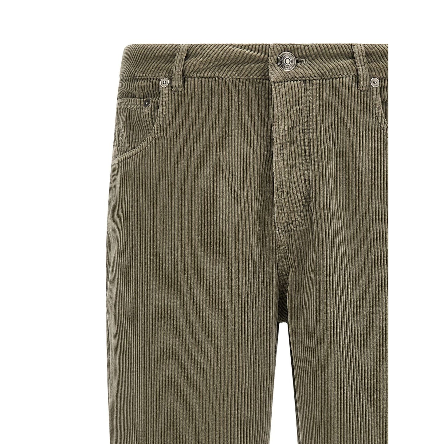Brunello Cucinelli Bicolor Cotton Casual Pants
