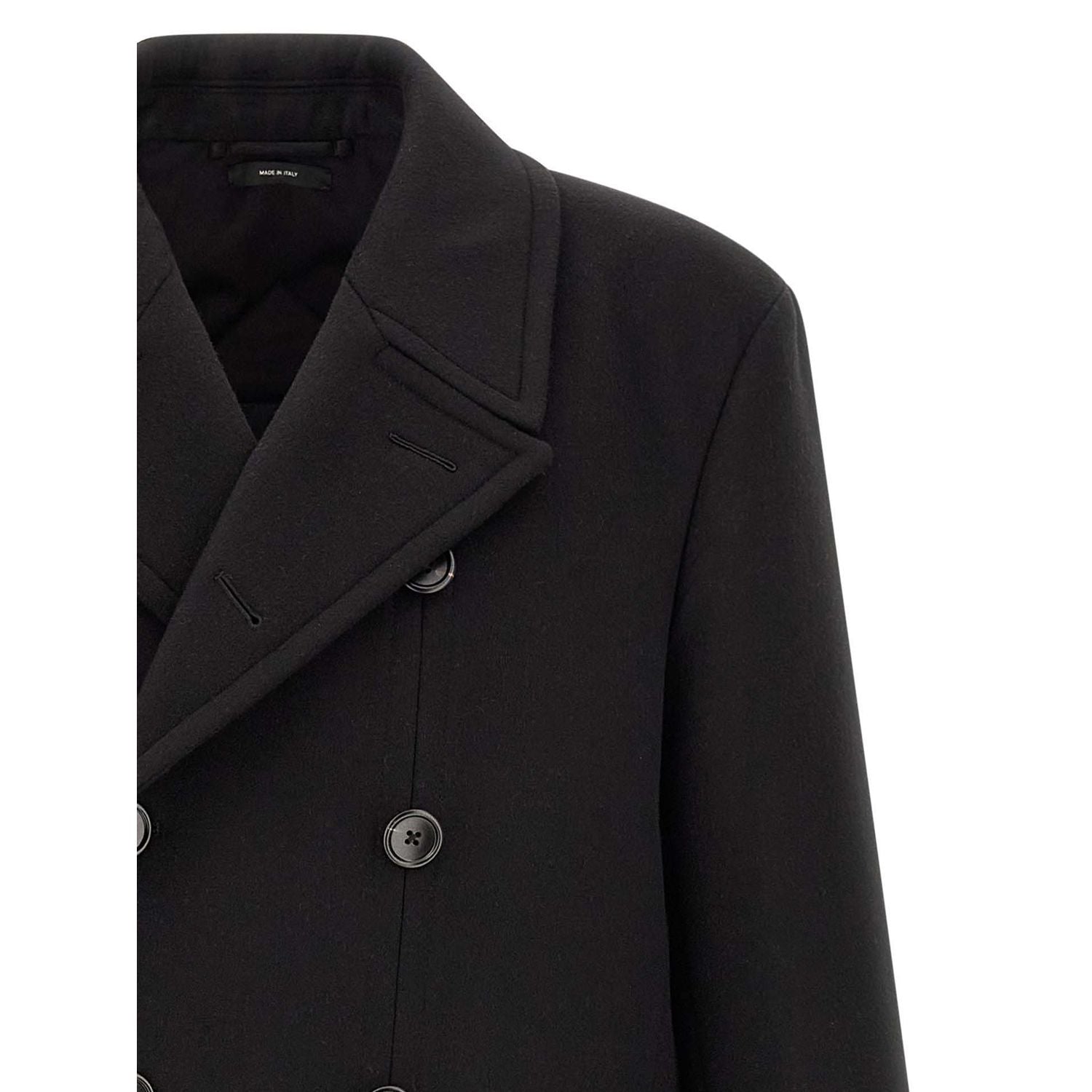 Tom Ford Black Virgin Wool Coat