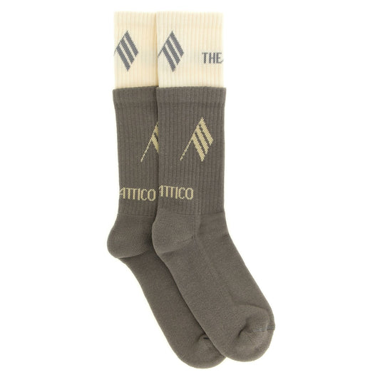 The Attico Gray Cotton Socks