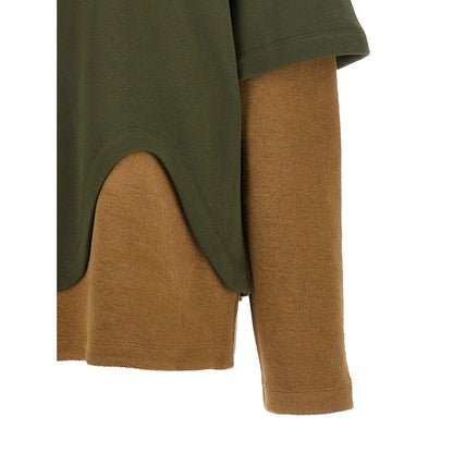 The Attico Bicolor Cotton Sweatshirt