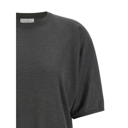 Brunello Cucinelli Gray Cashmere Cardigan