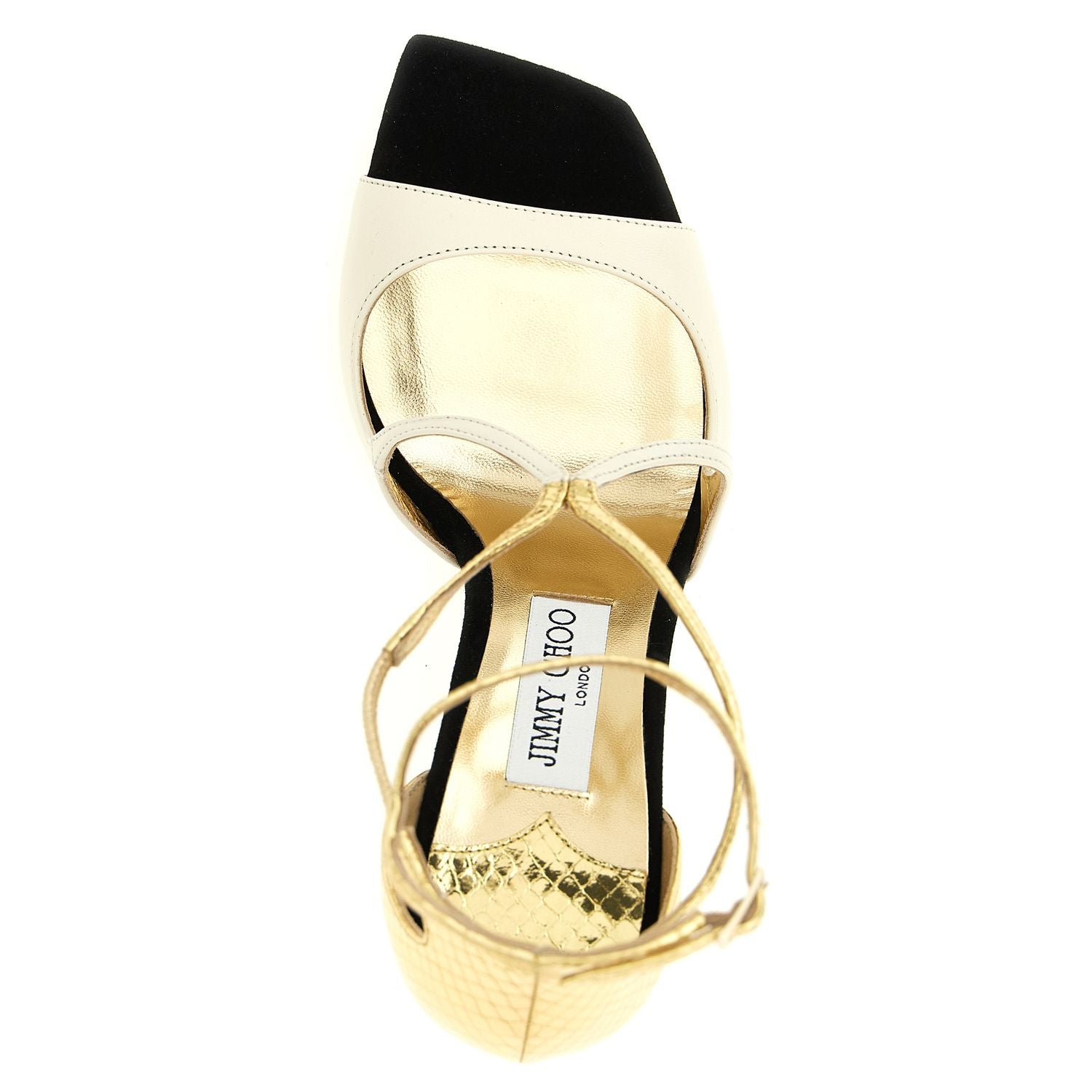 Jimmy Choo Multicolor Leather Stiletto Heel Sandals