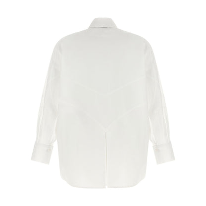The Attico White Cotton Blouse