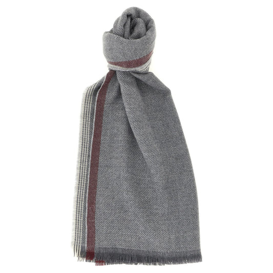 Brunello Cucinelli Gray Wool Scarf