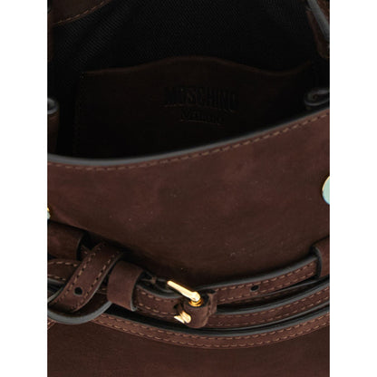 Moschino Brown Calfskin Handbag