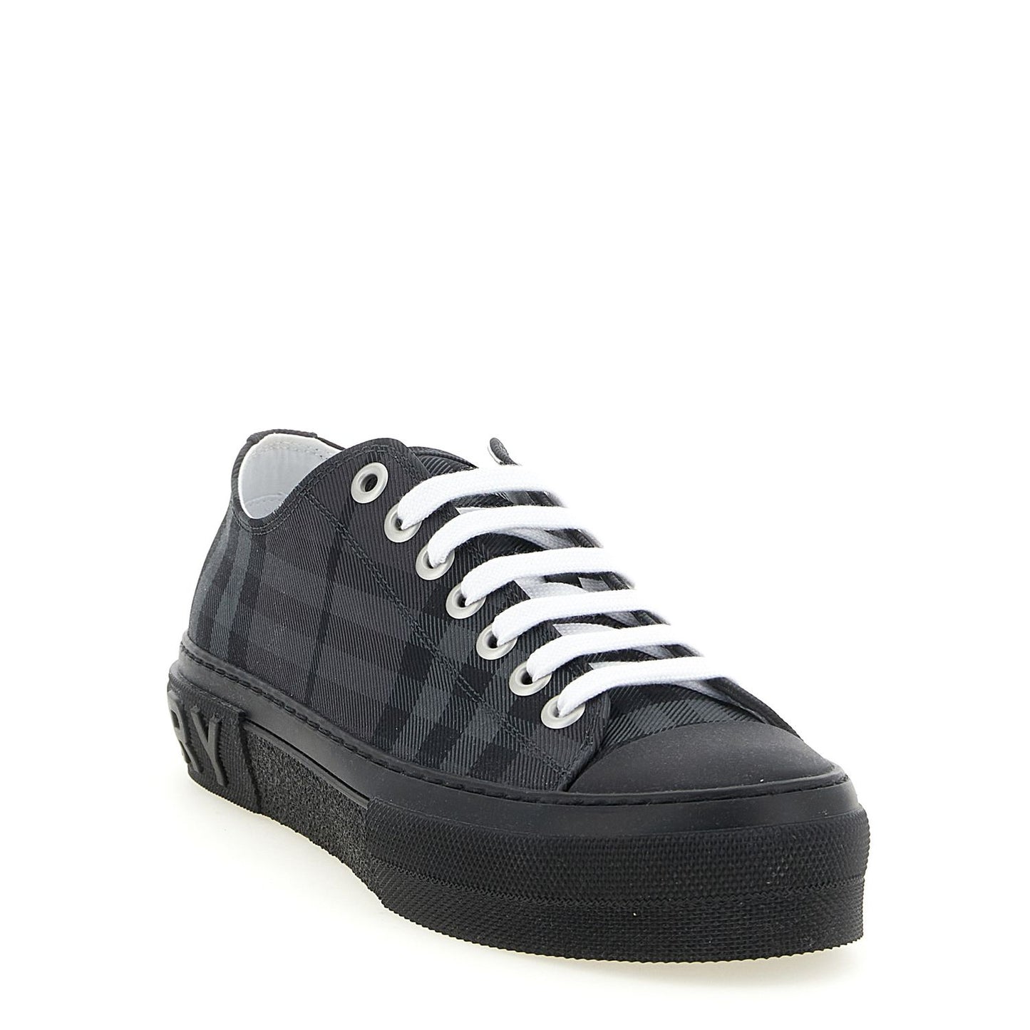 Burberry Gray Polyamide Low Top Sneakers