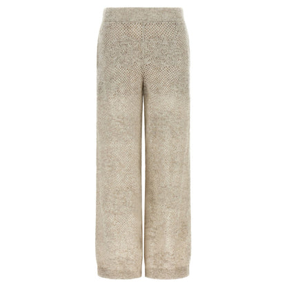 Brunello Cucinelli Beige Nylon Casual Pants