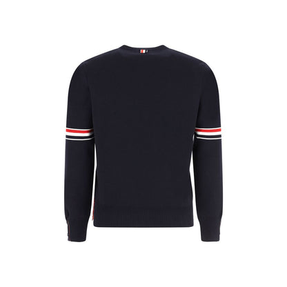 Thom Browne Blue Cotton Sweatshirt