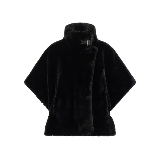 PINKO Black Polyester Coat