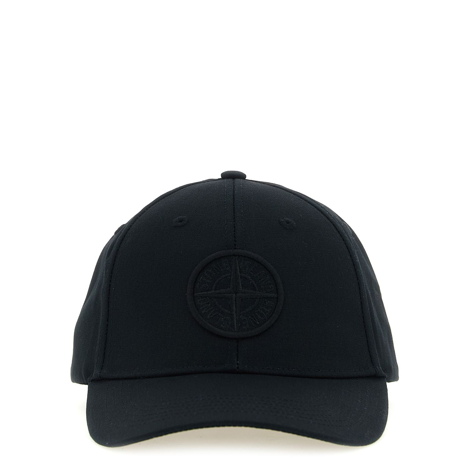 Stone Island Black Cotton Cap (Baseball Hat)
