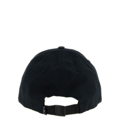 Stone Island Black Cotton Cap (Baseball Hat)