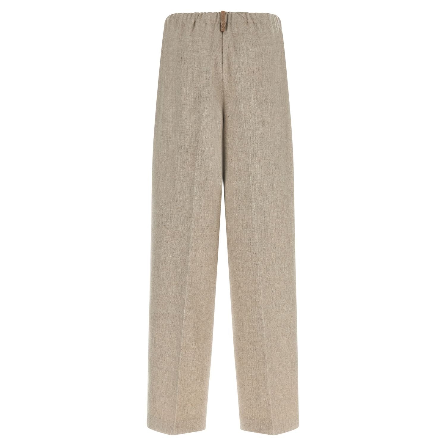 Fabiana Filippi Beige Polyester Casual Pants