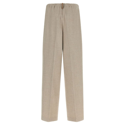 Fabiana Filippi Beige Polyester Casual Pants