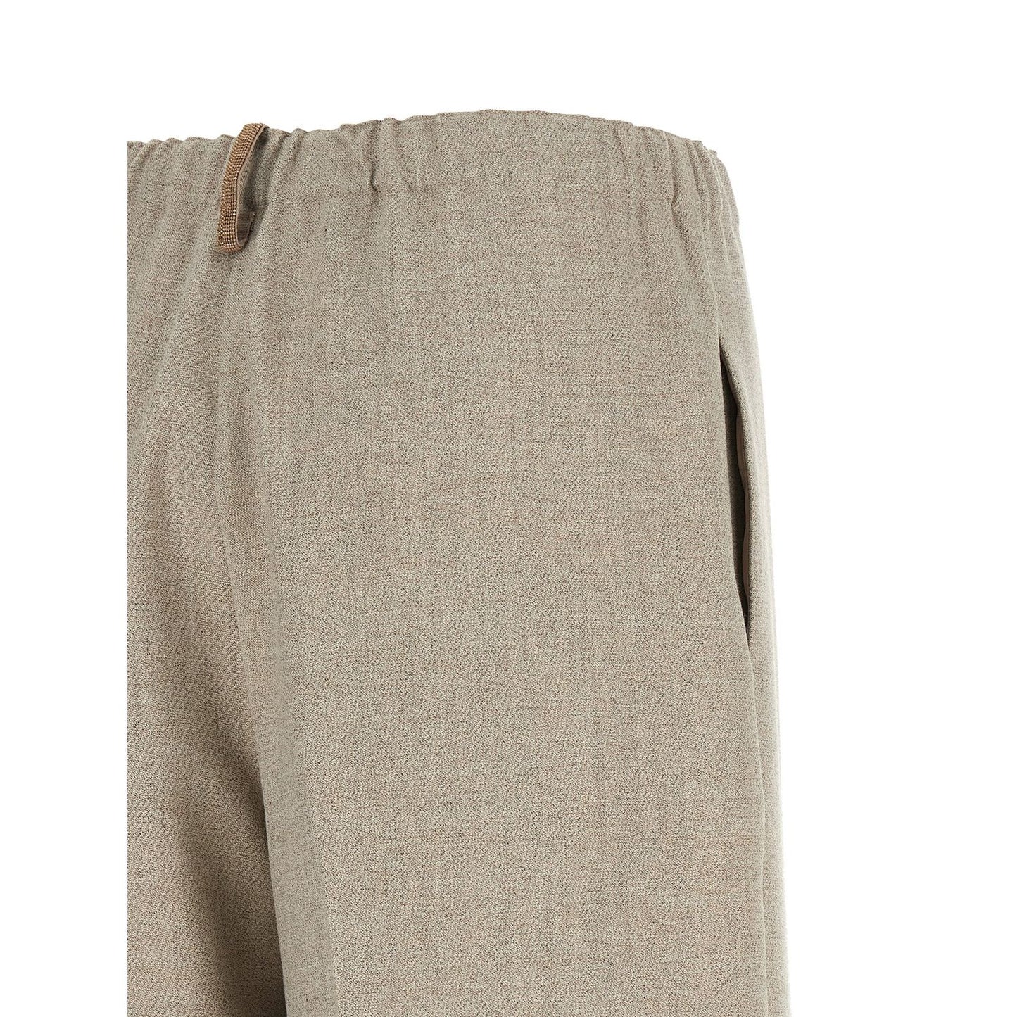 Fabiana Filippi Beige Polyester Casual Pants