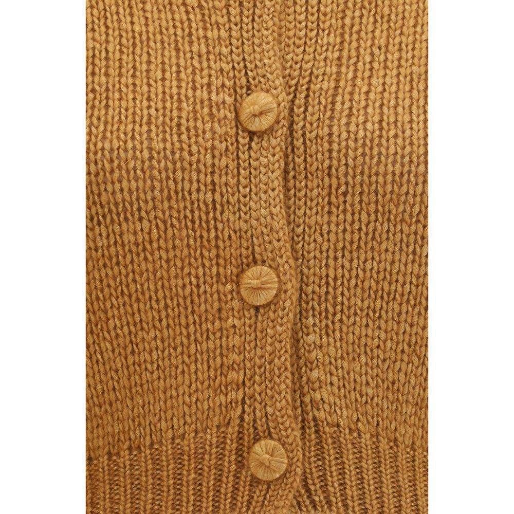 Forte_Forte Brown Silk Cardigan