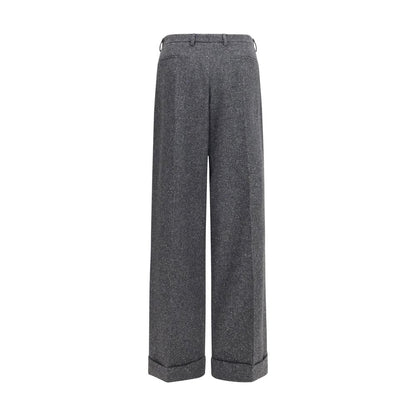 Valentino Garavani Gray Wool Oves Aries Pants