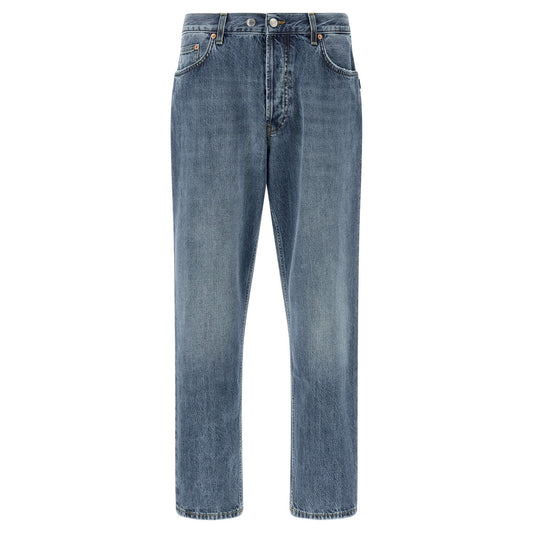 Department 5 Blue Cotton Tapered Jeans