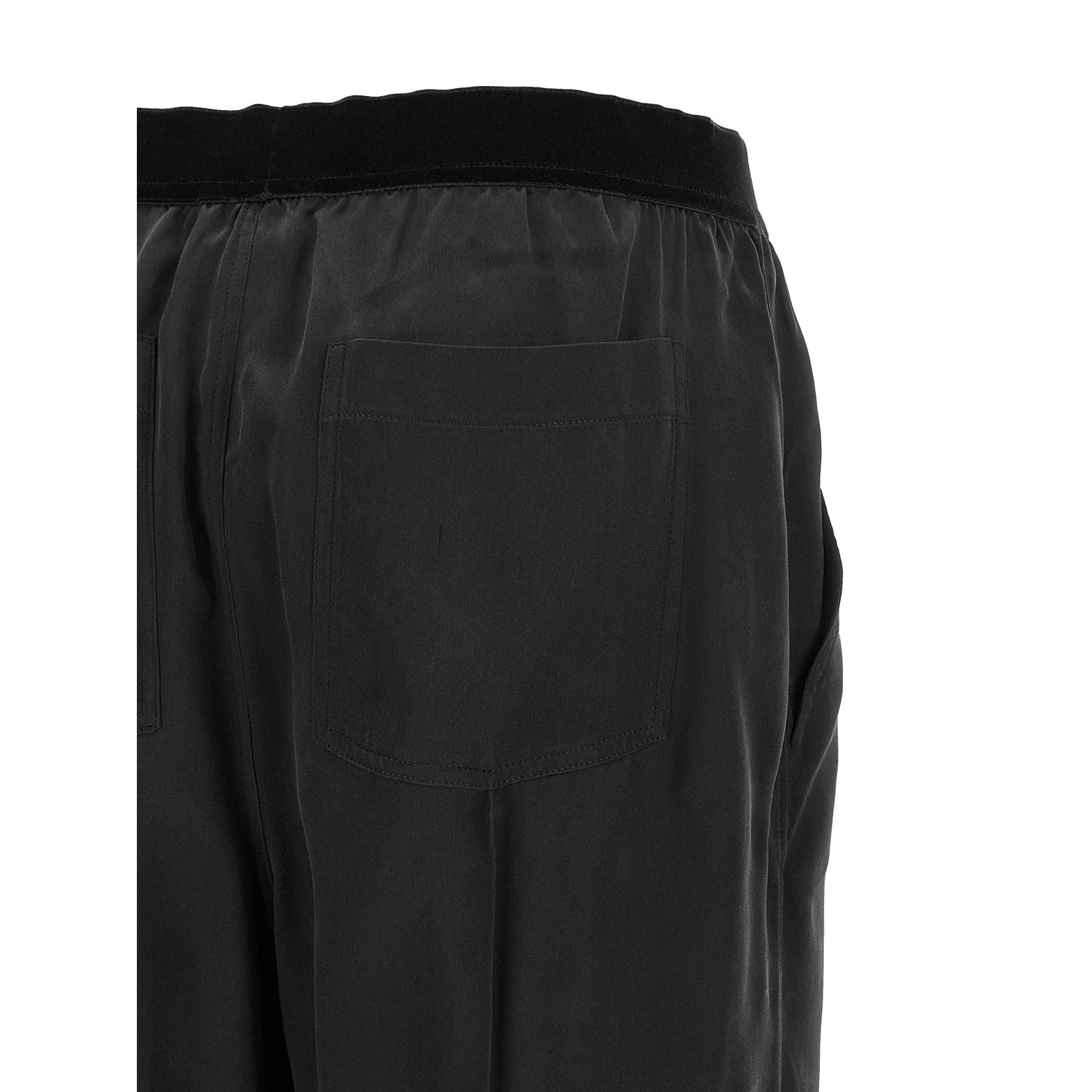Tom Ford Black Silk Bottoms Sleepwear
