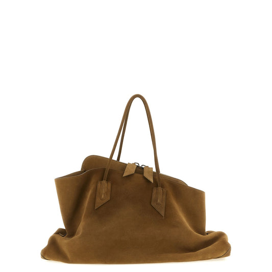 The Attico Brown Calfskin Shoulder Bag