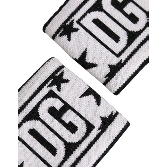 Dolce & Gabbana Men Set White Black Wool Logo #DGMILLENNIALS Wristband