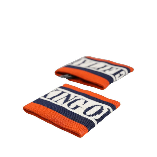 Dolce & Gabbana Set Multicolor Striped Cotton "King Of My Life" Wristband