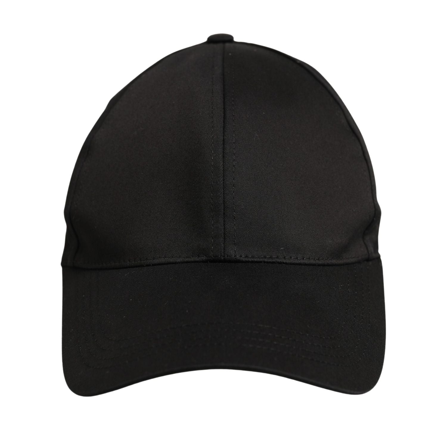 Dolce & Gabbana Men Black Cotton Baseball Cap 6 Panels Hat