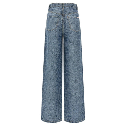 Self-Portrait Blue Cotton Jeans Denim