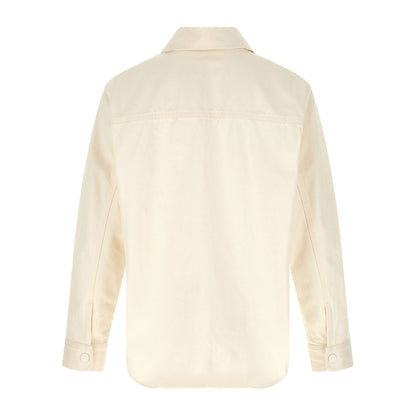 Ami Paris Beige Cotton Blouse