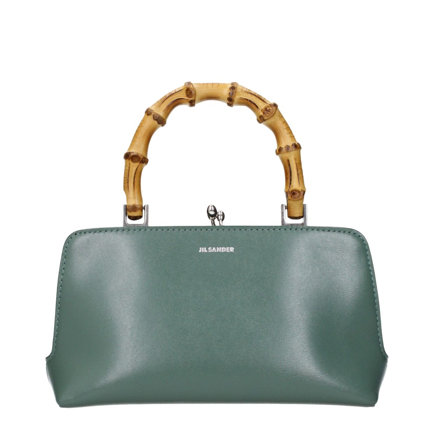 Jil Sander Green Leather Handbag