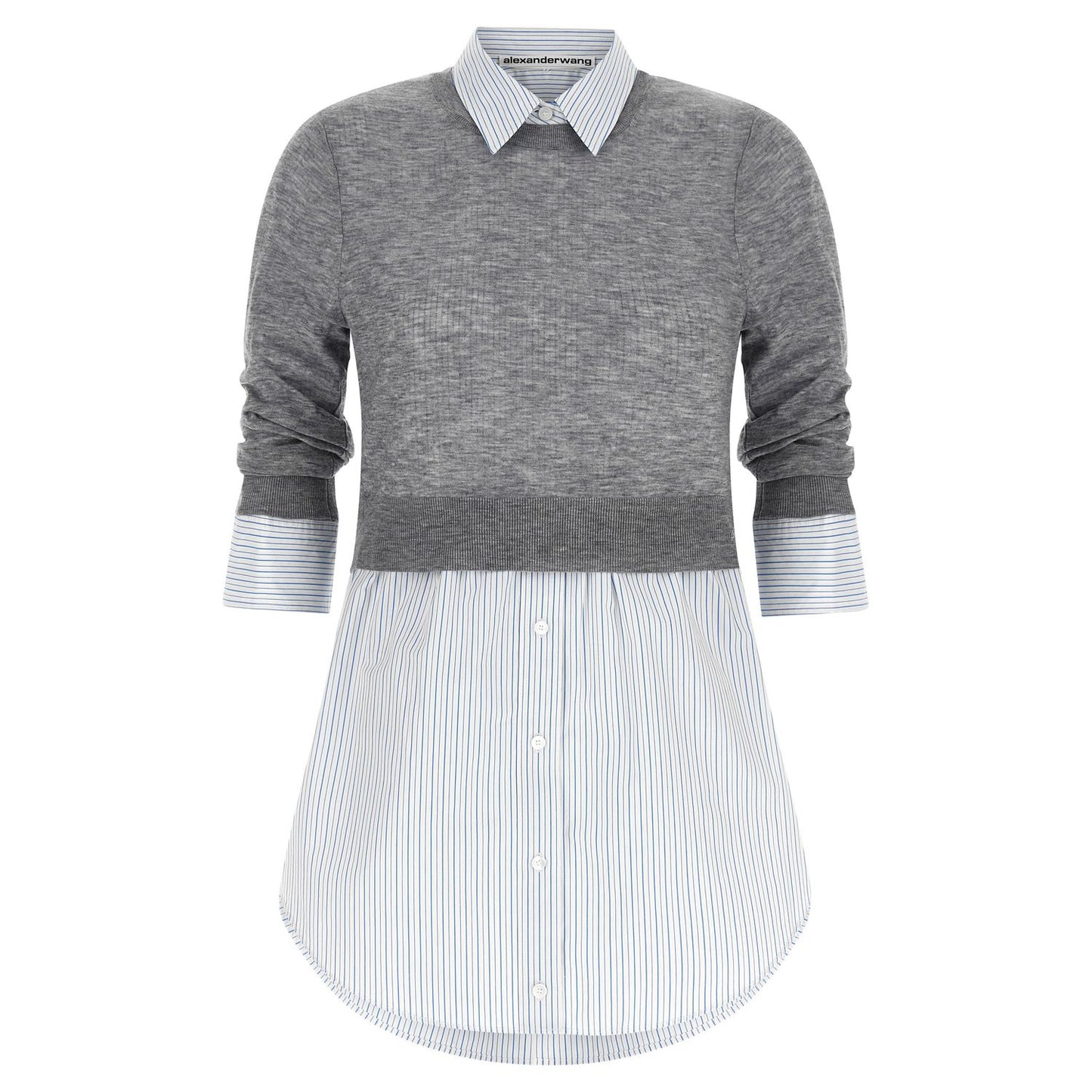 Alexander Wang Gray Wool Blouse