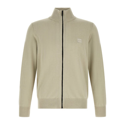 Hugo Boss Beige Cotton Cardigan