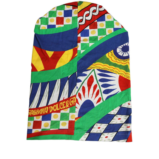 Dolce & Gabbana Men Multicolor Carretto Siciliano Balaclava Hat