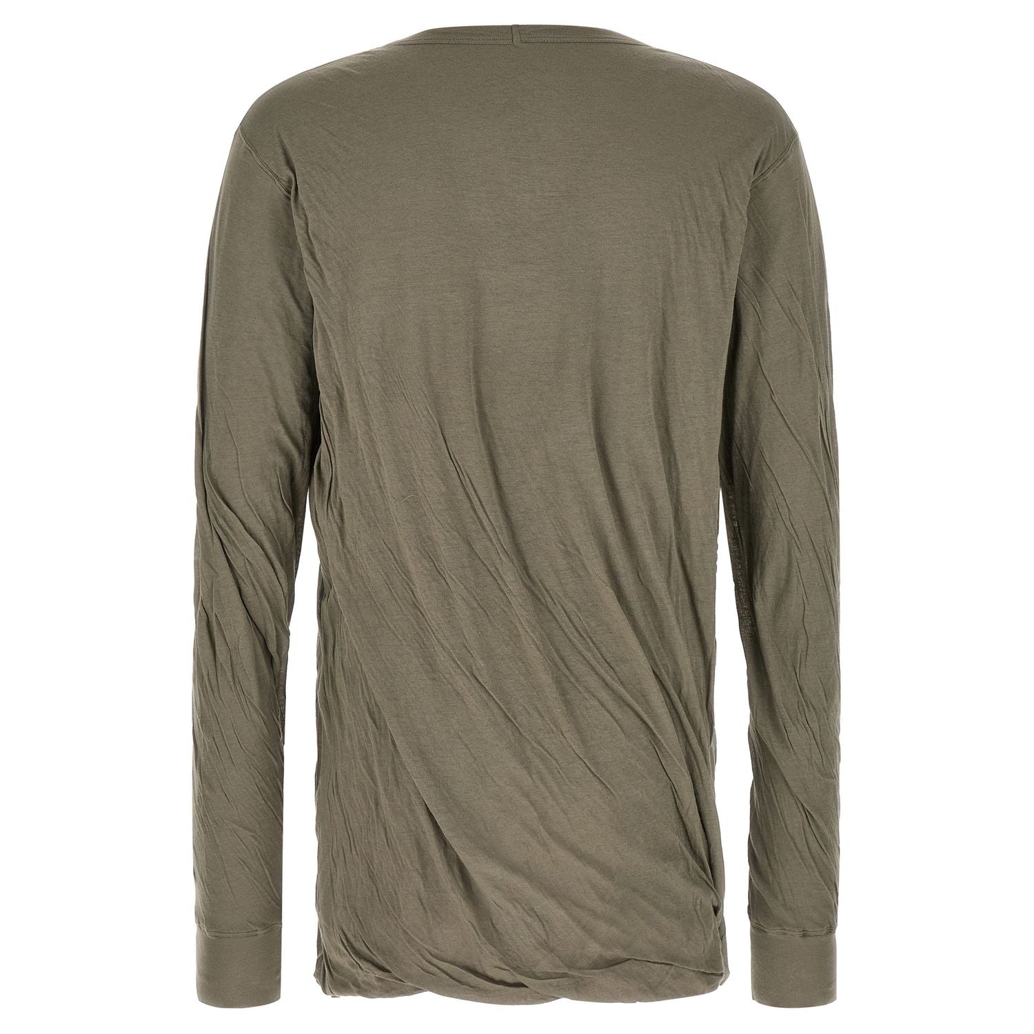 Rick Owens Gray Cotton T-Shirt