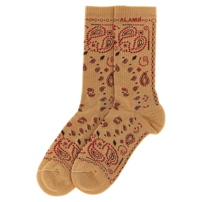 Alanui Beige Cotton Socks
