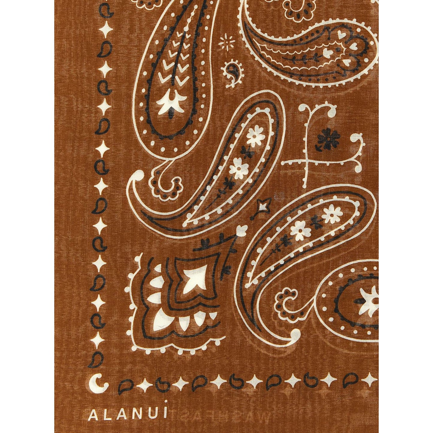 Alanui Brown Cotton Foulard