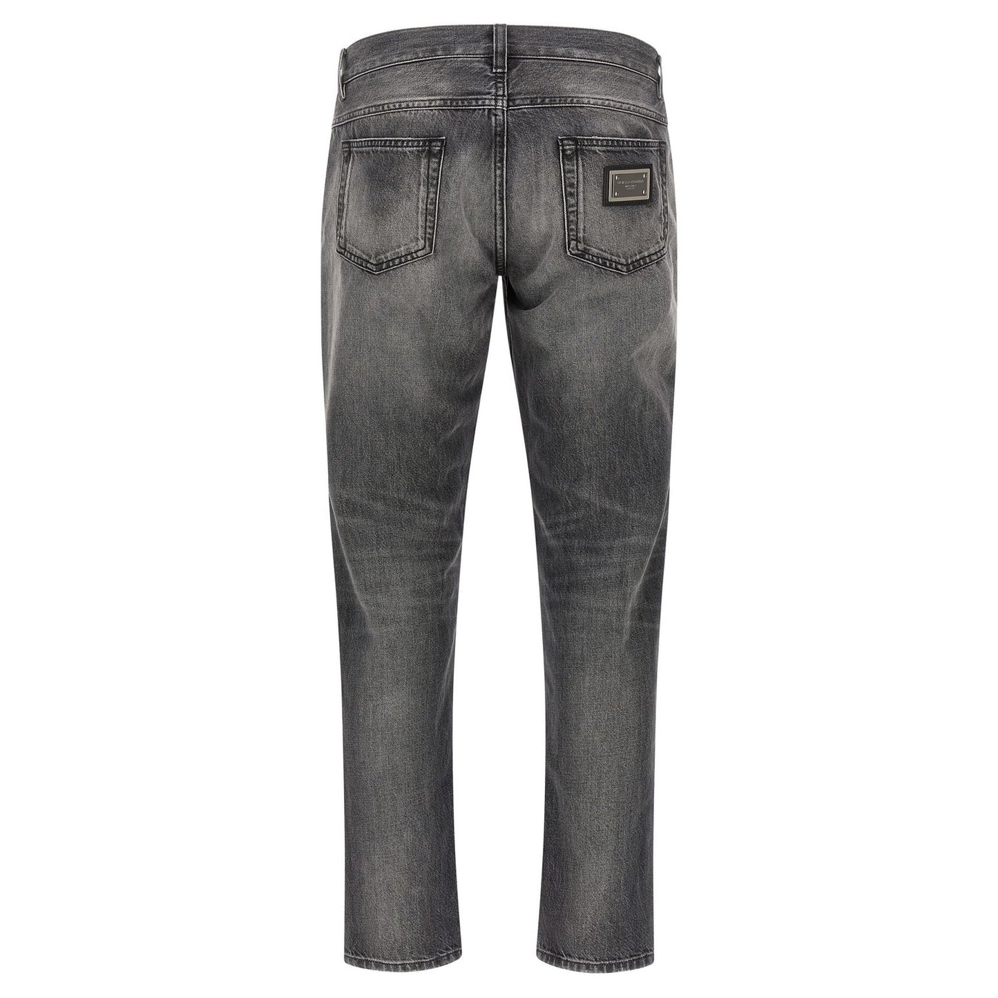 Dolce & Gabbana Gray Cotton Jeans Denim