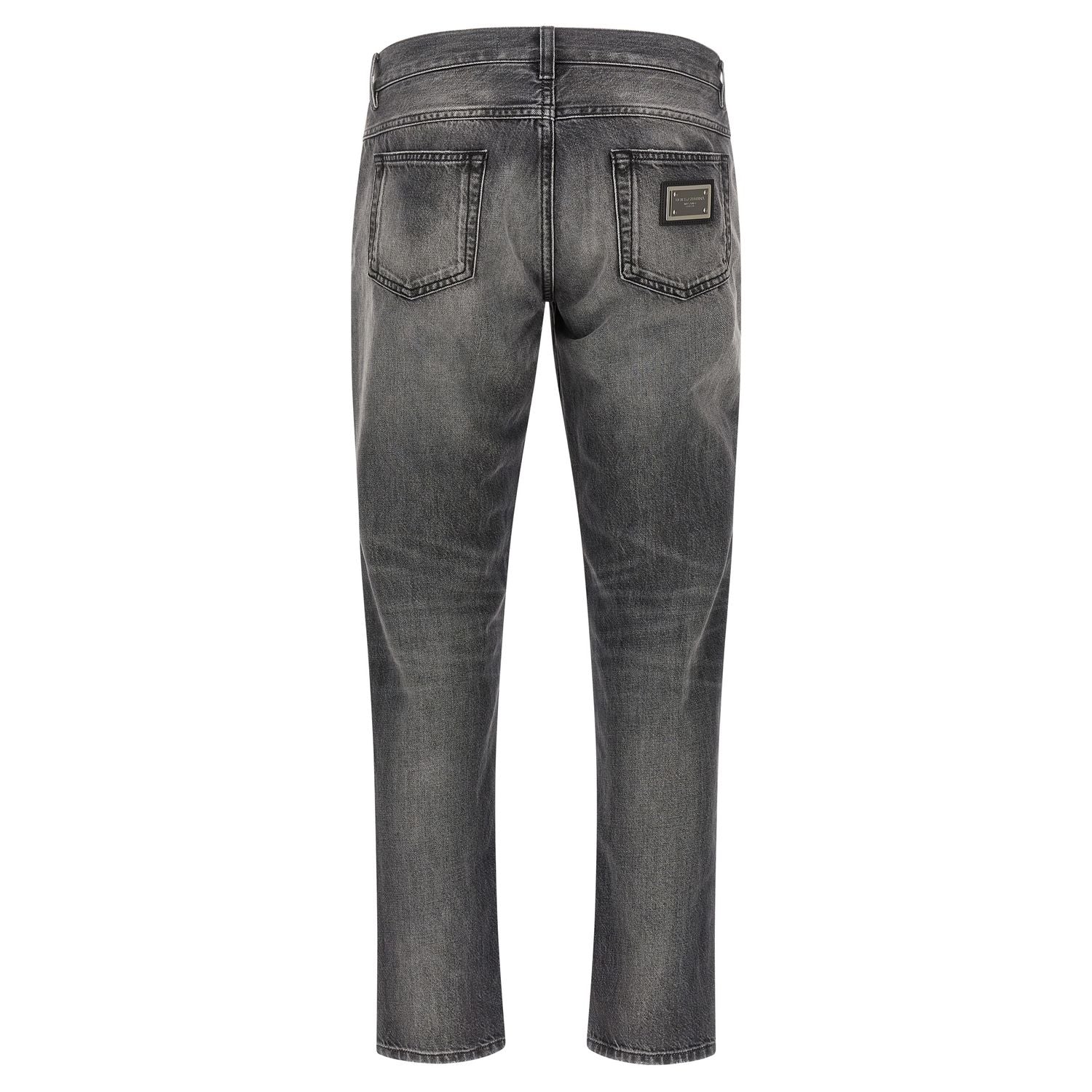 Dolce & Gabbana Gray Cotton Jeans Denim