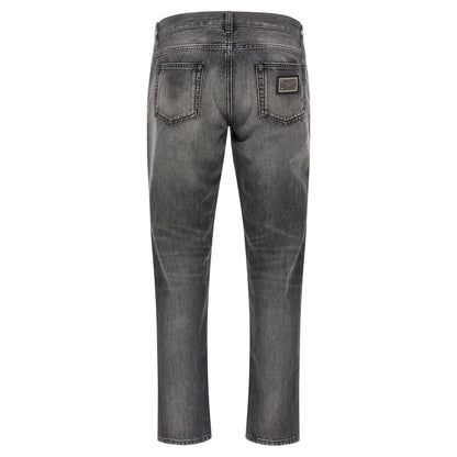 Dolce & Gabbana Gray Cotton Jeans Denim