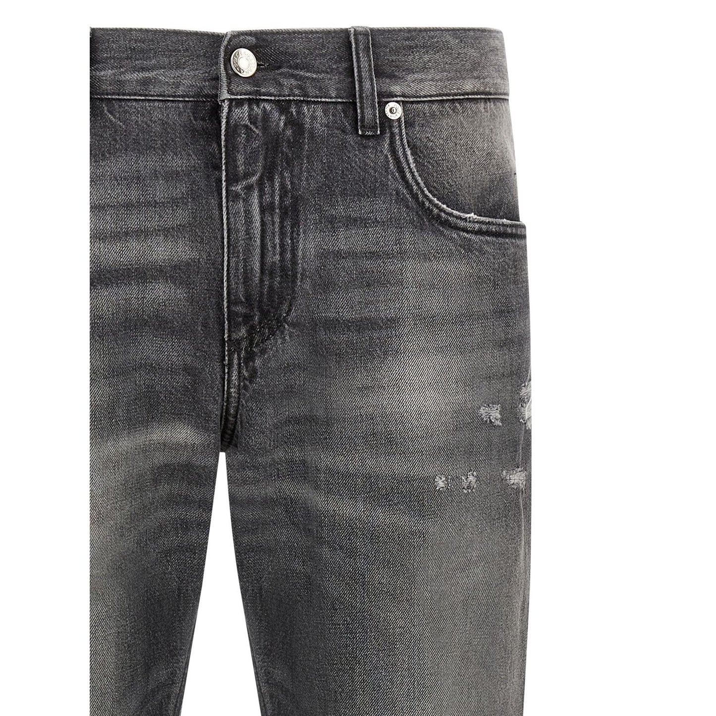 Dolce & Gabbana Gray Cotton Jeans Denim