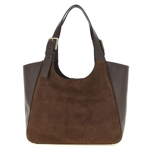 Furla Brown Calfskin Tote Bag