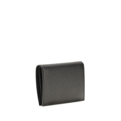 Ferragamo Black Calf Leather Bos Taurus Wallet