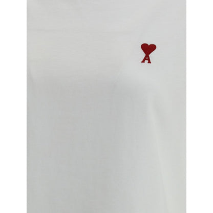 Ami Paris White Cotton T-Shirt