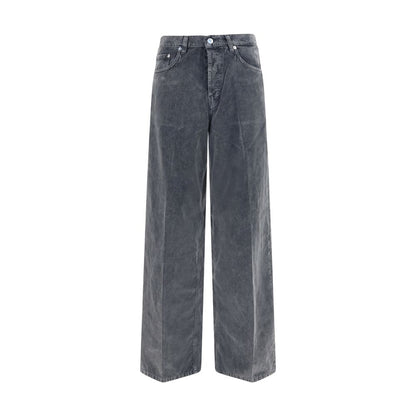 Haikure Gray Cotton Casual Pants